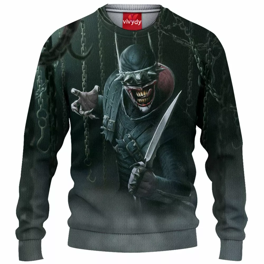 The Batman Who Laughs Knitted Sweater