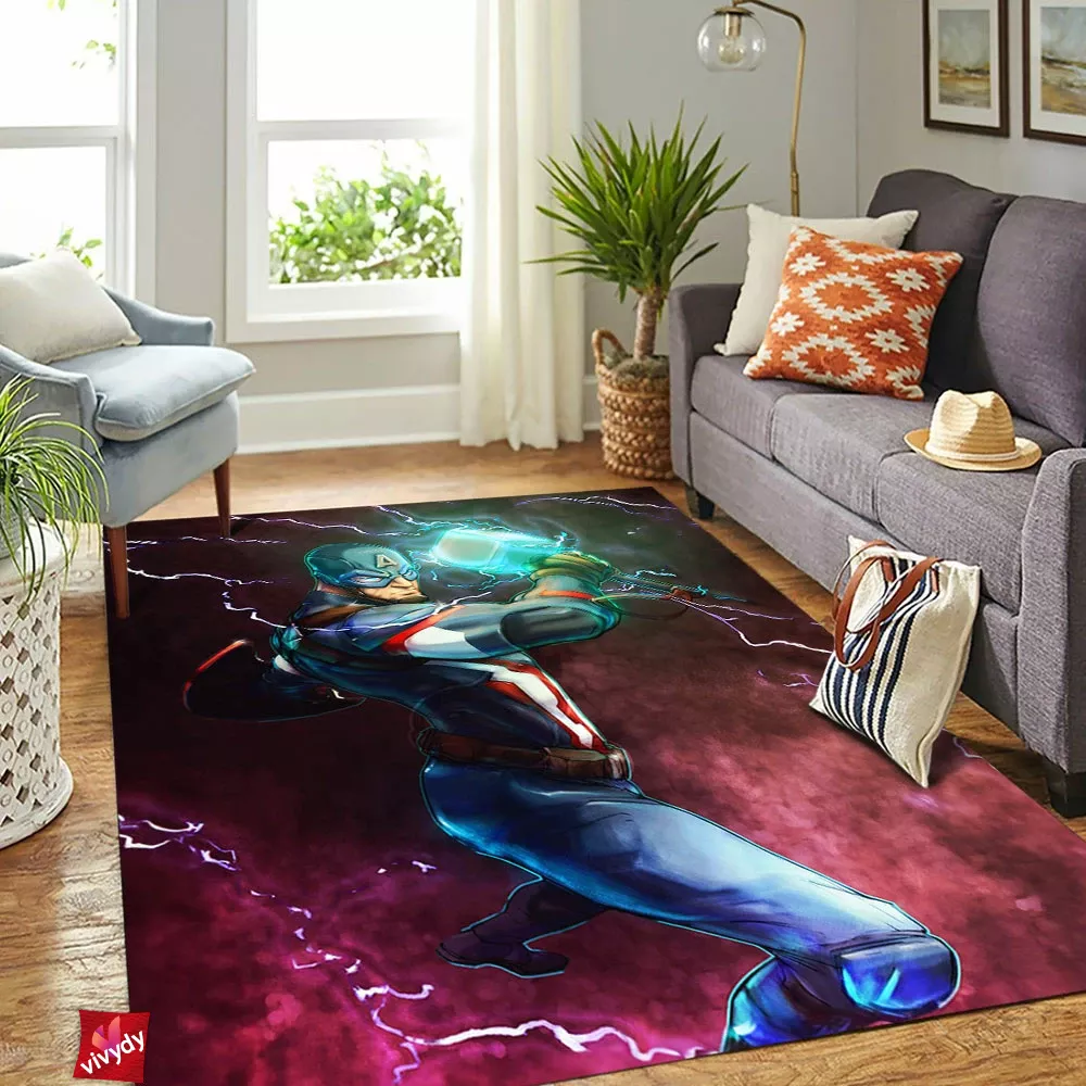 Captain America Rectangle Rug