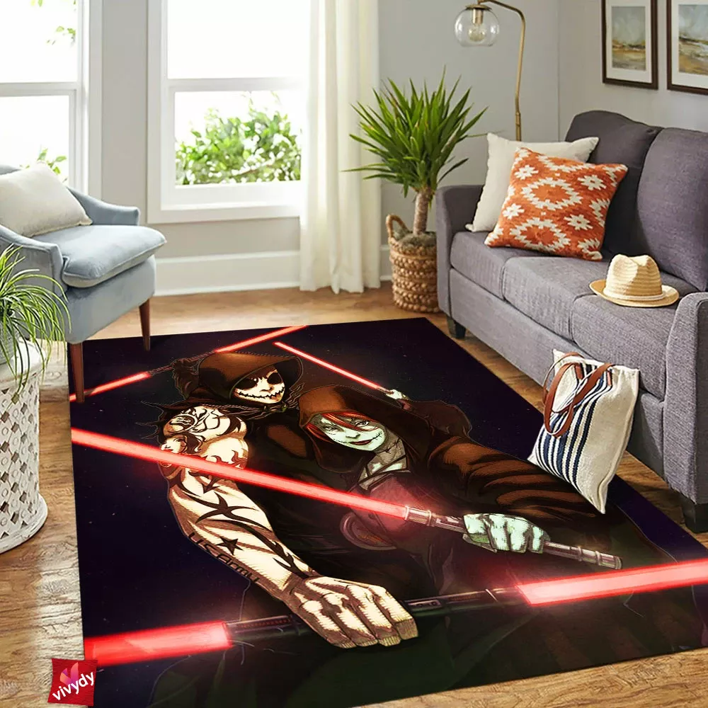 Nightmare before Star Wars Rectangle Rug