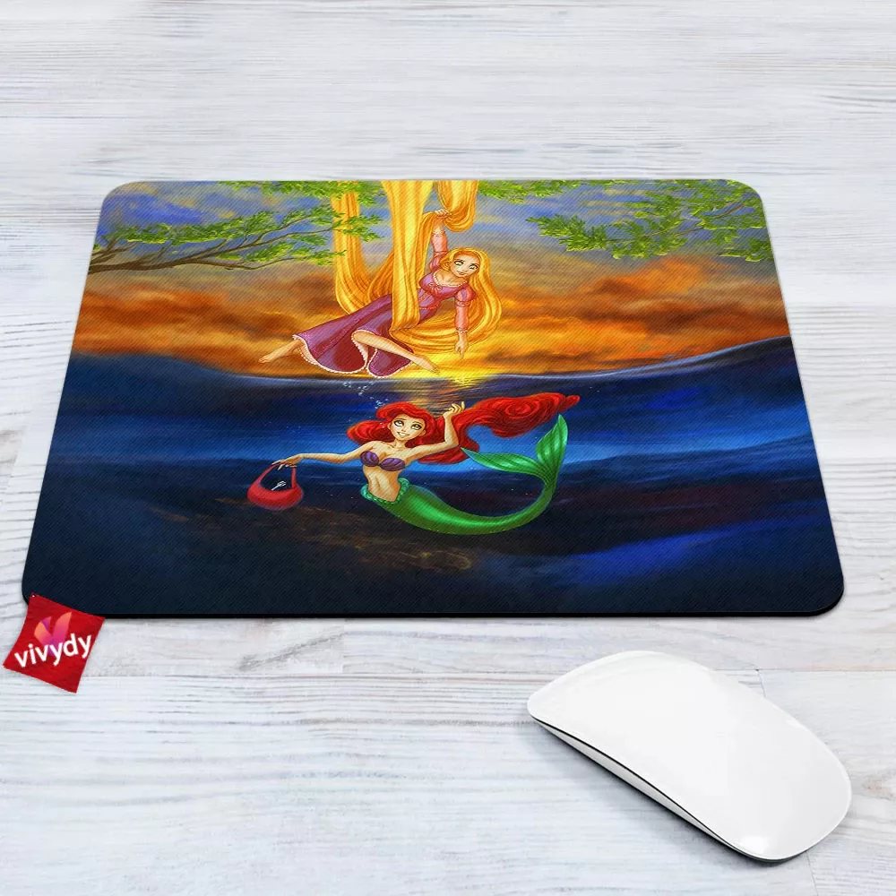 Rapunzel Ariel Mouse Pad