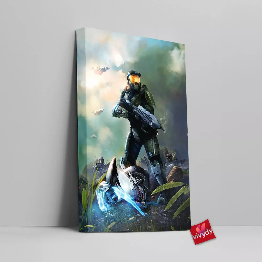 Master Chief Canvas Wall Art