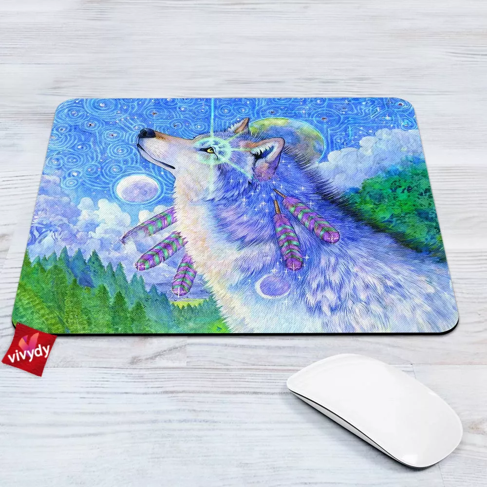 Cosmic Wolf Mouse Pad