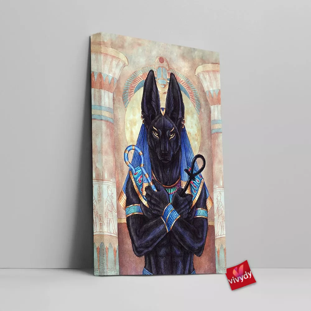 Anubis Canvas Wall Art