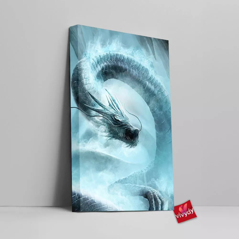 Mist Dragon Canvas Wall Art