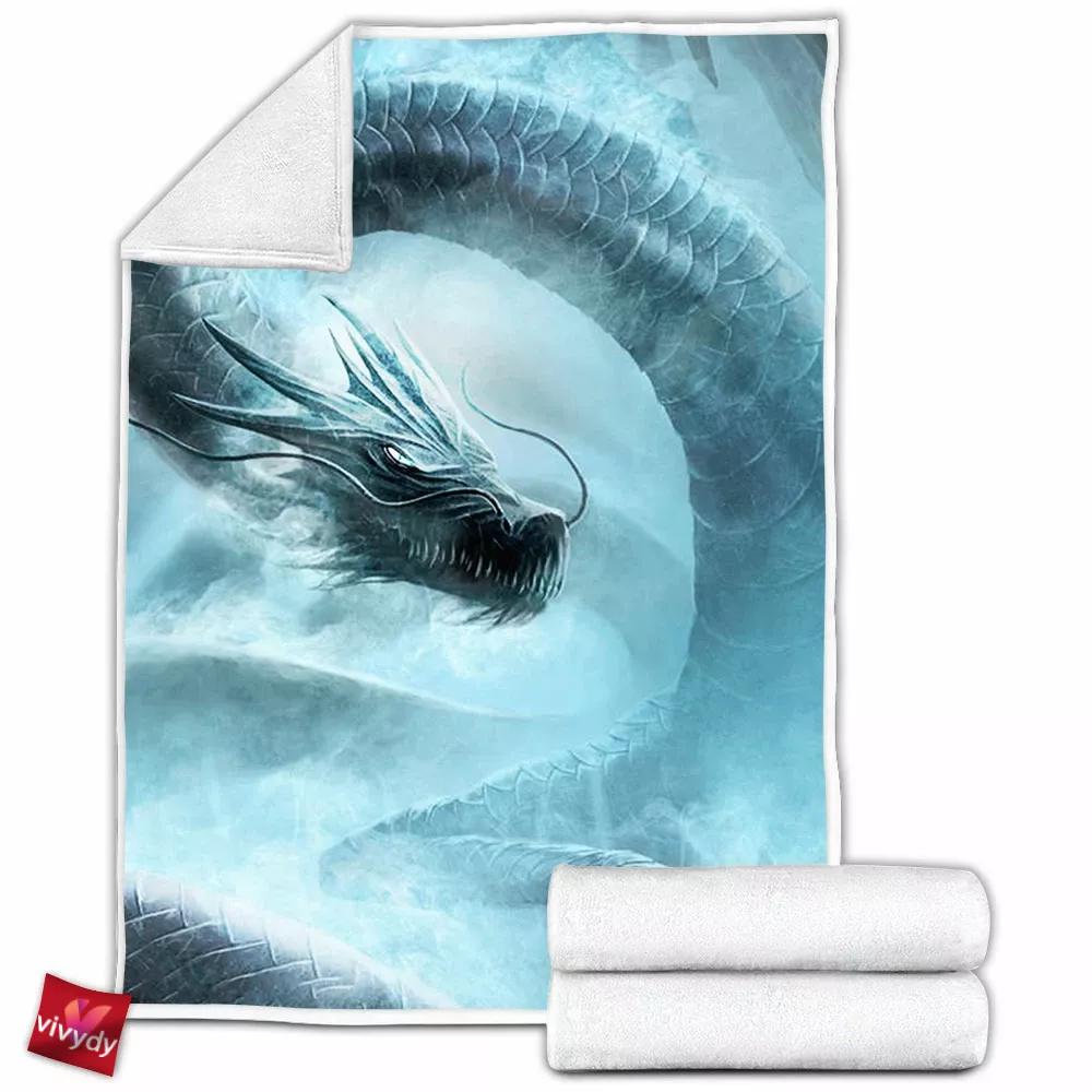 Mist Dragon Fleece Blanket