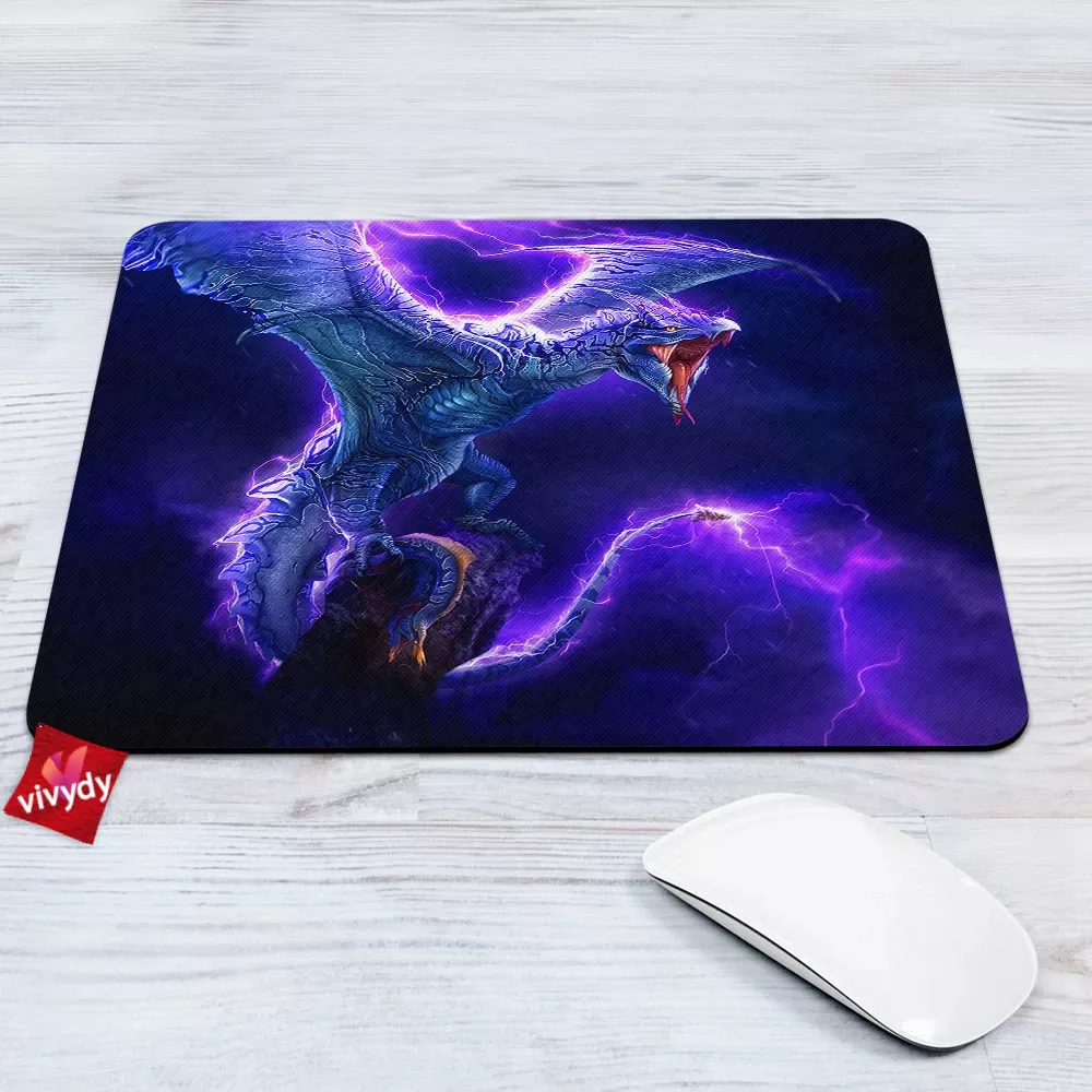 Electric Wyvern Dragon Mouse Pad