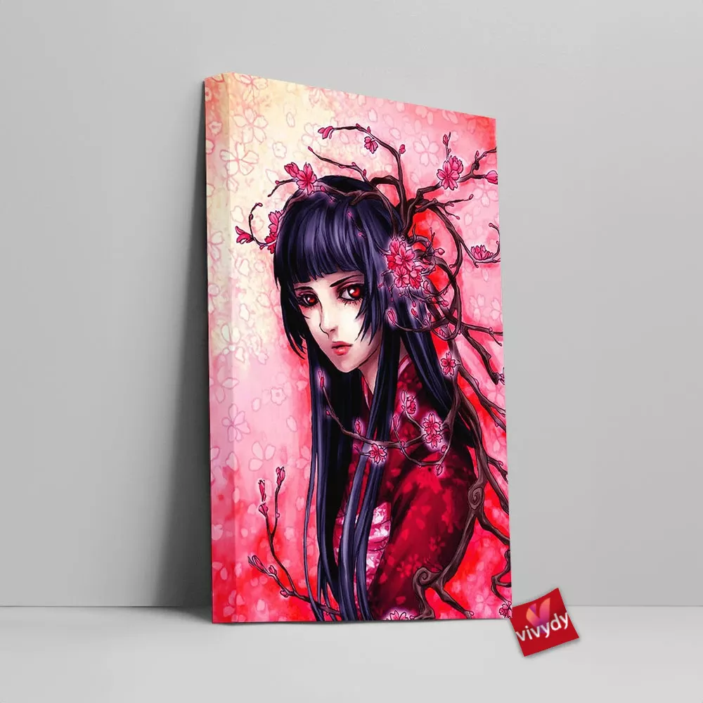 Sakura Maiden Canvas Wall Art