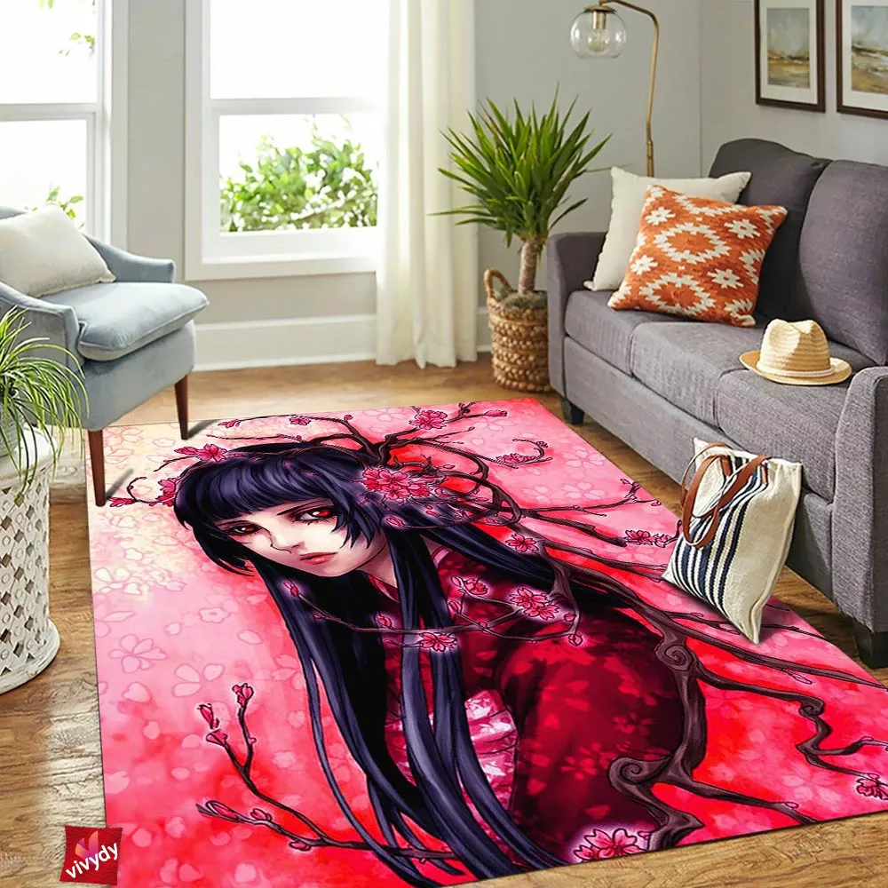 Sakura Maiden Rectangle Rug