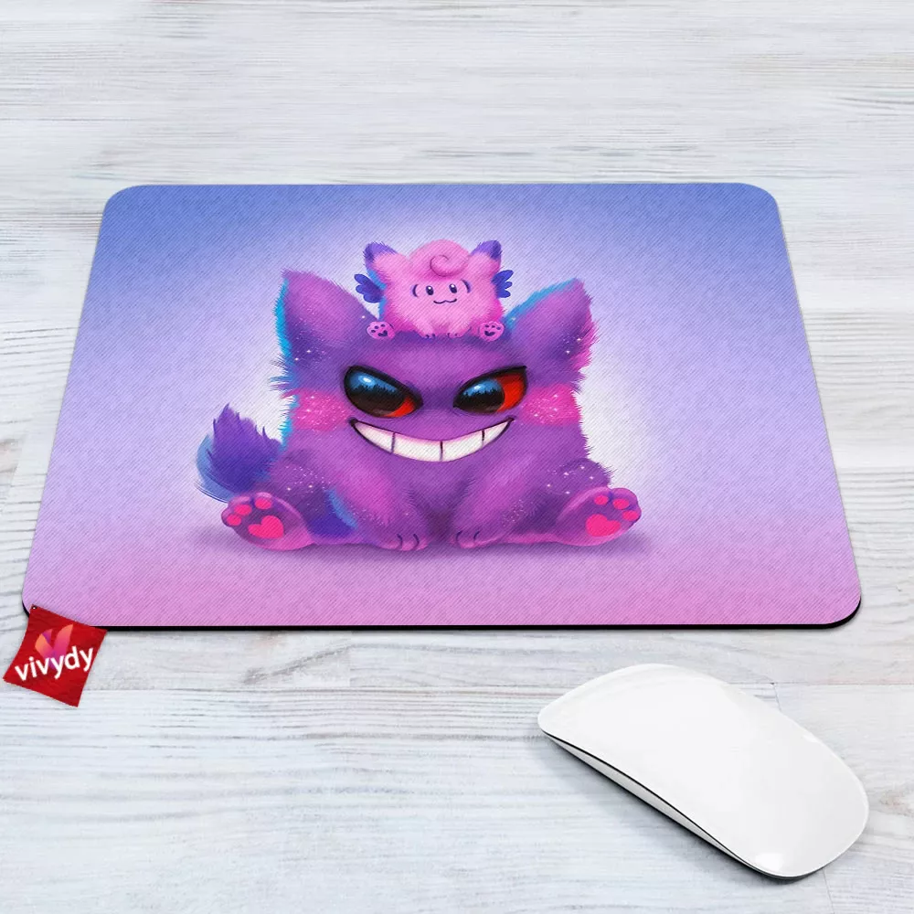 Gengar And Clefable Mouse Pad