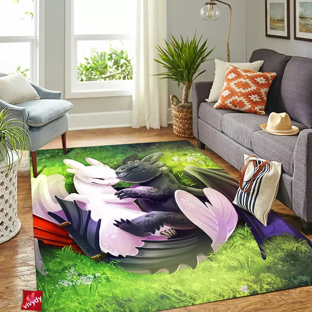 Night And Light Fury Rectangle Rug