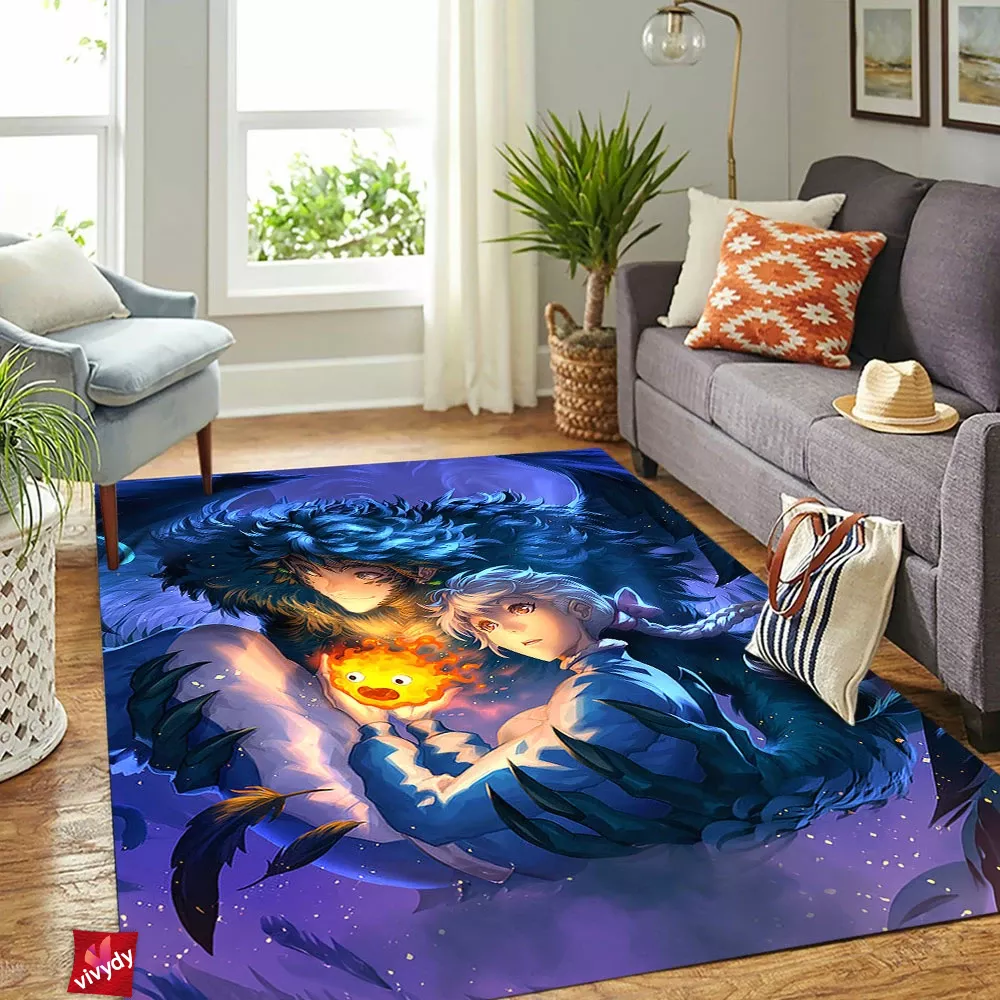 Howls Moving Caste Rectangle Rug