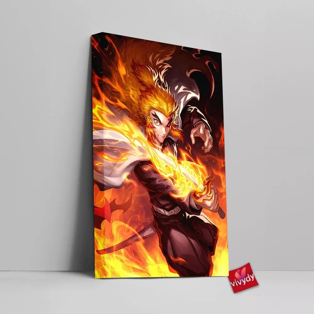 Rengoku Canvas Wall Art