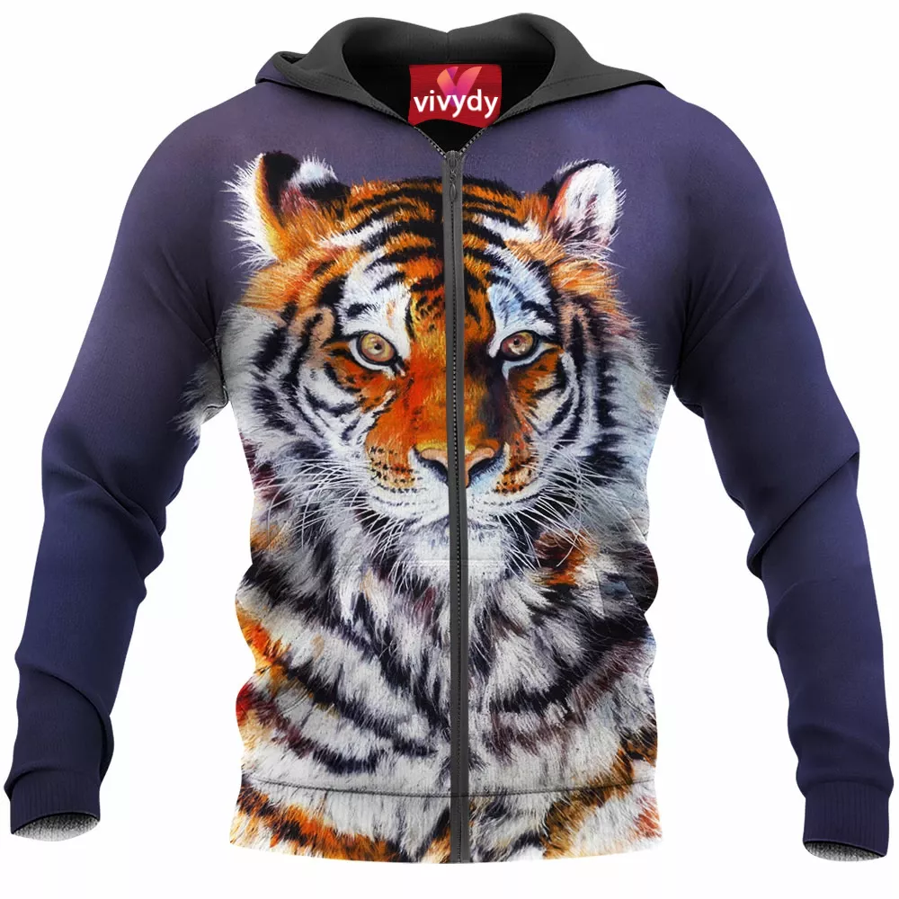 Tiger Zip Hoodie