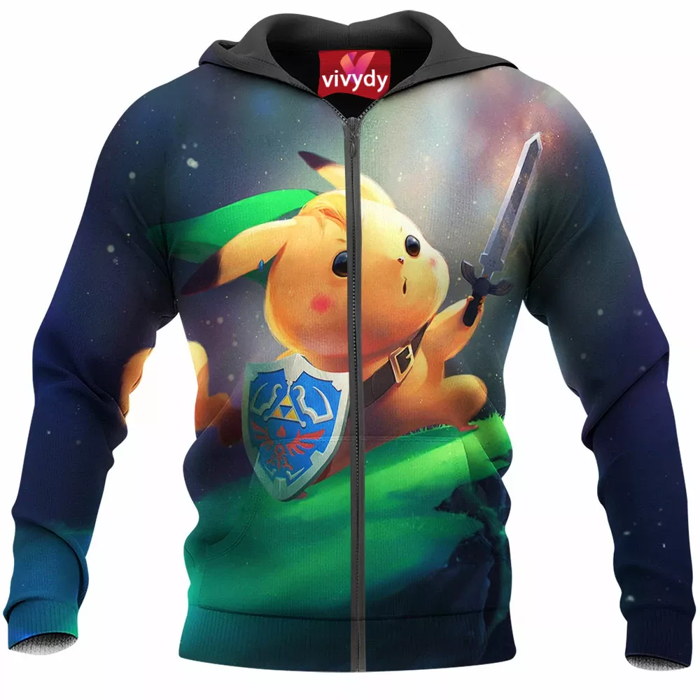 Link Pikachu Zip Hoodie