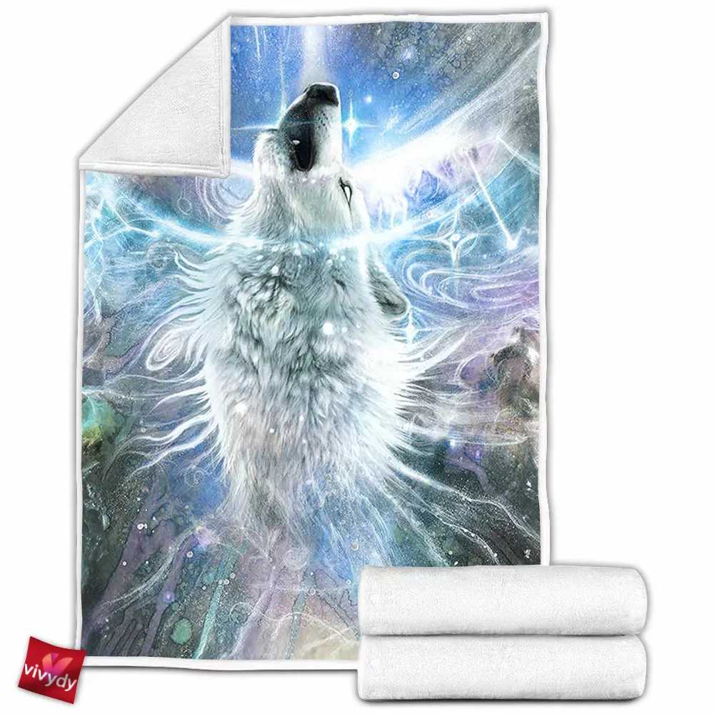 Wolf Fleece Blanket