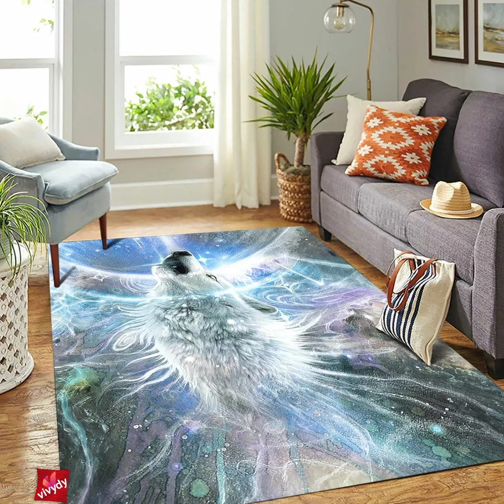 Wolf Rectangle Rug