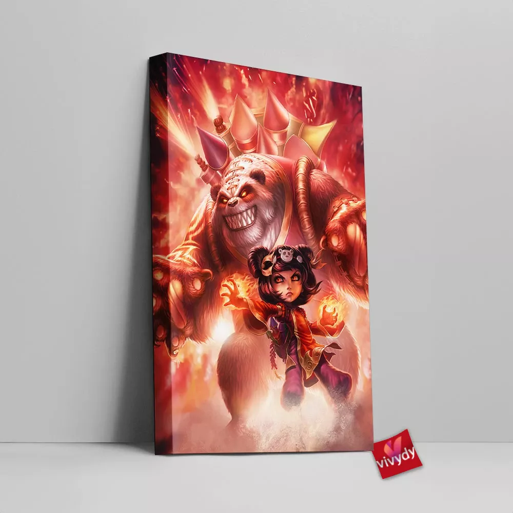 Panda Annie Canvas Wall Art