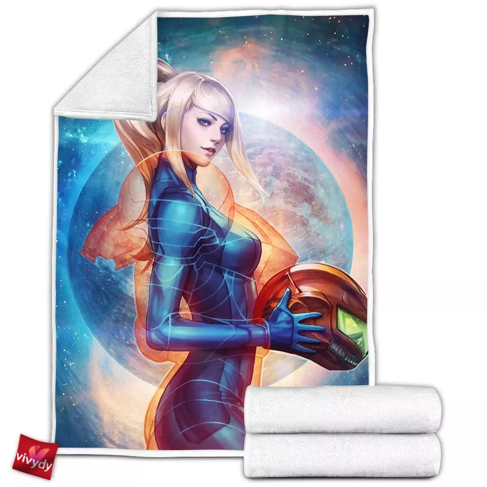 Samus Aran Fleece Blanket