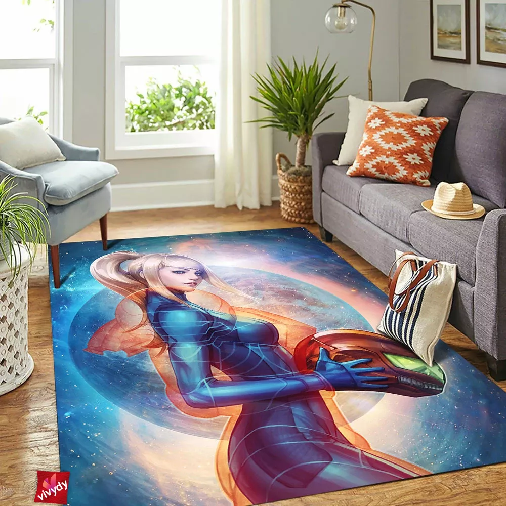 Samus Aran Rectangle Rug