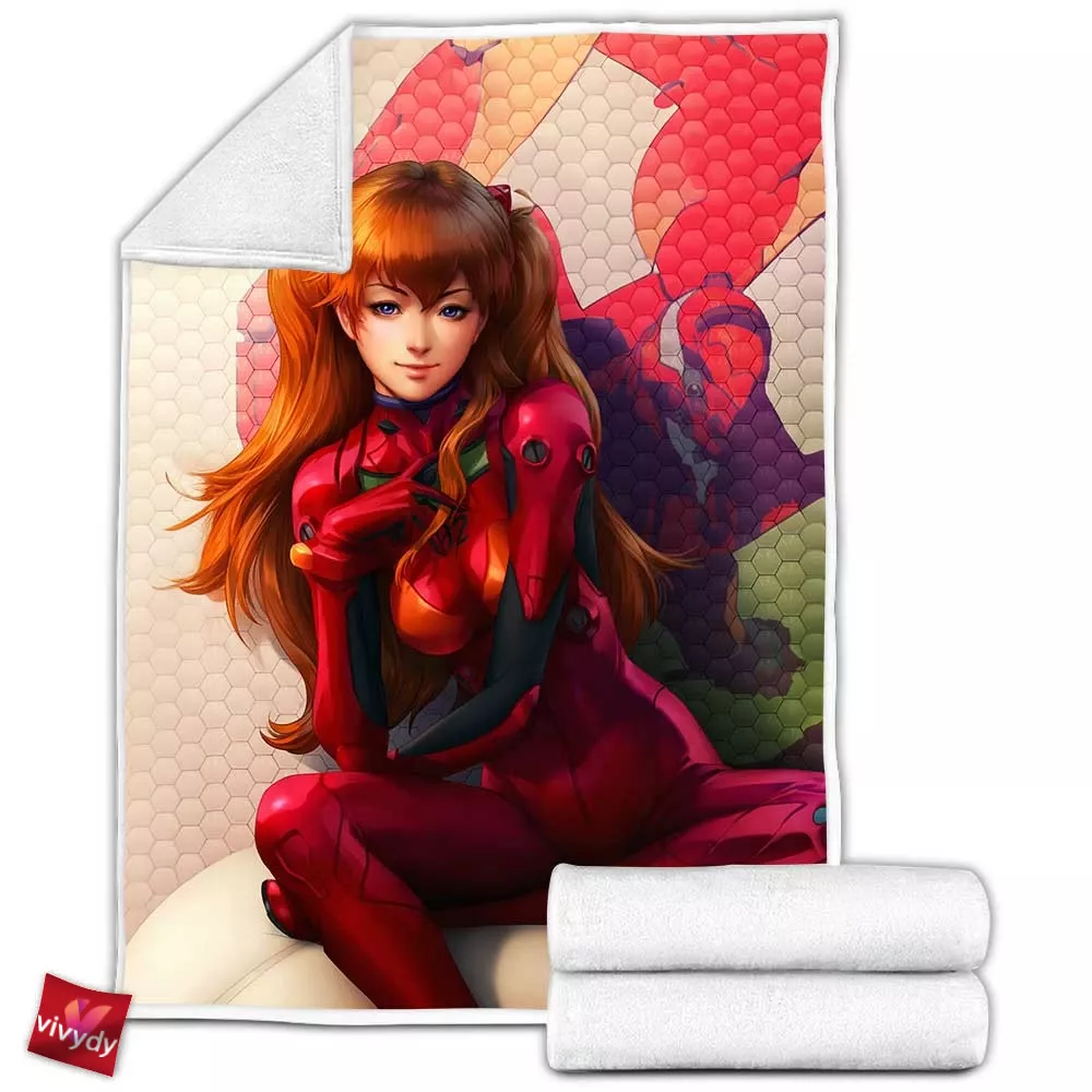 Asuka Langley Soryu Fleece Blanket