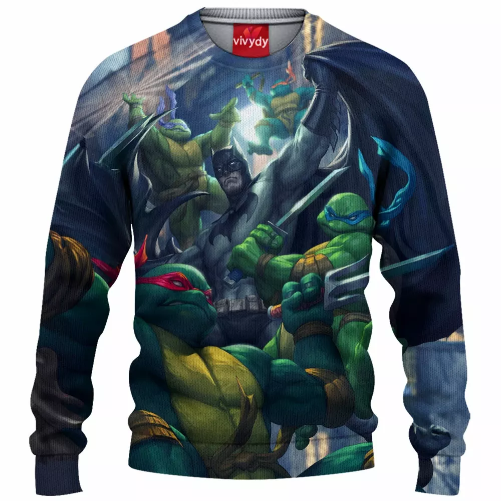 Batman And Tmnt Knitted Sweater