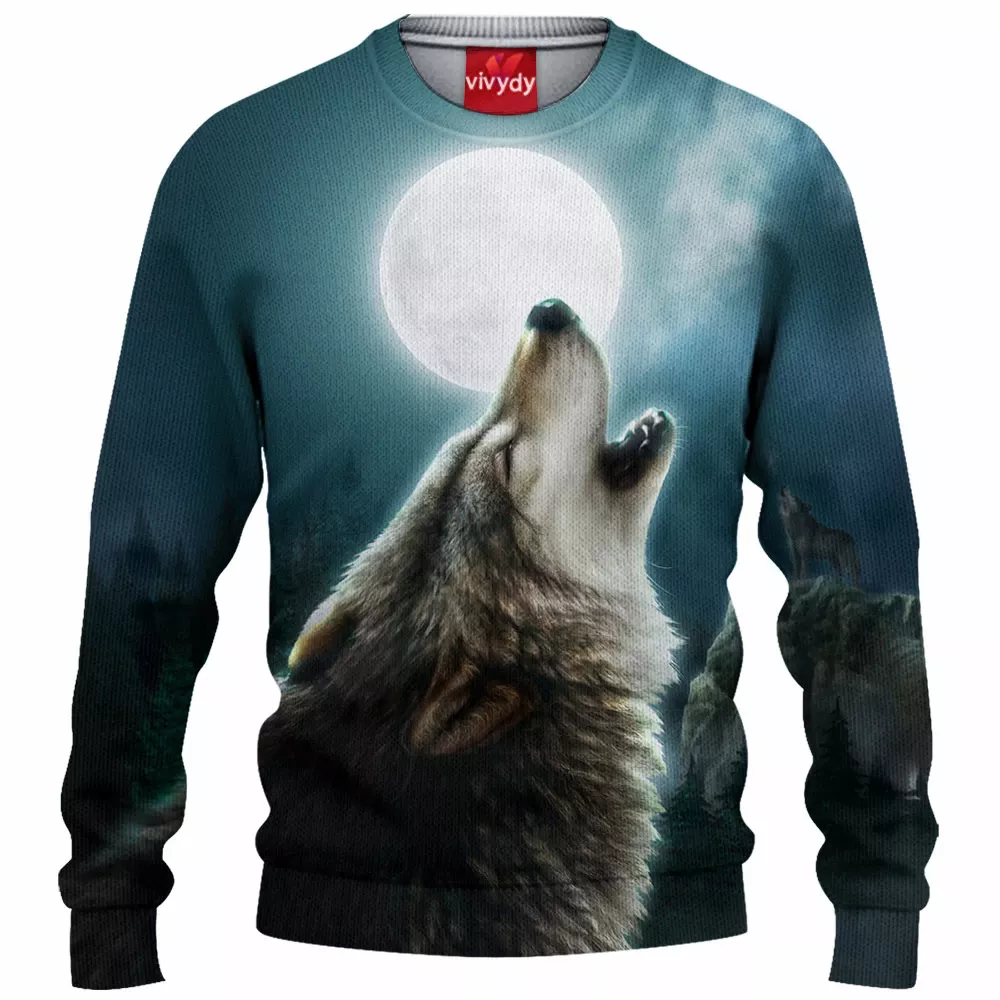 Lunar Wolf Knitted Sweater