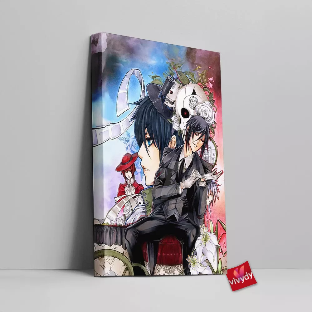 Black Butler Canvas Wall Art