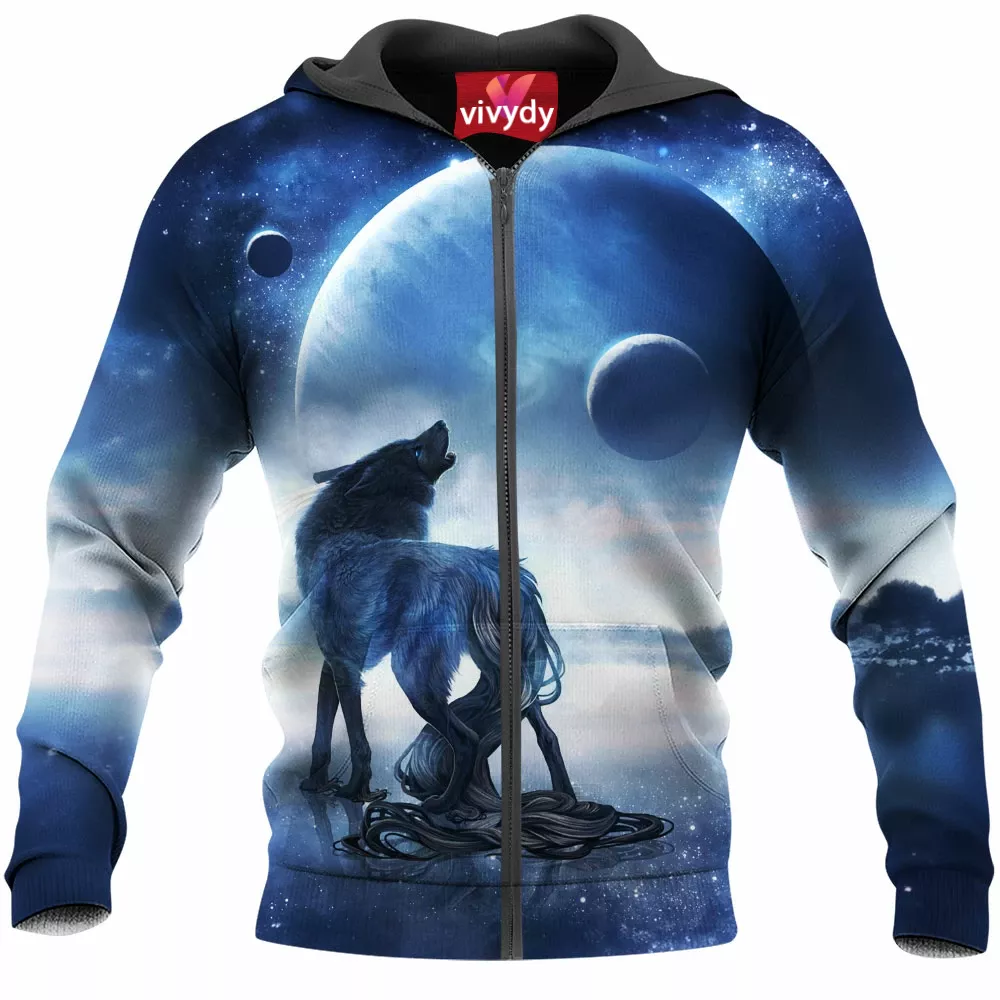 Wolf Zip Hoodie