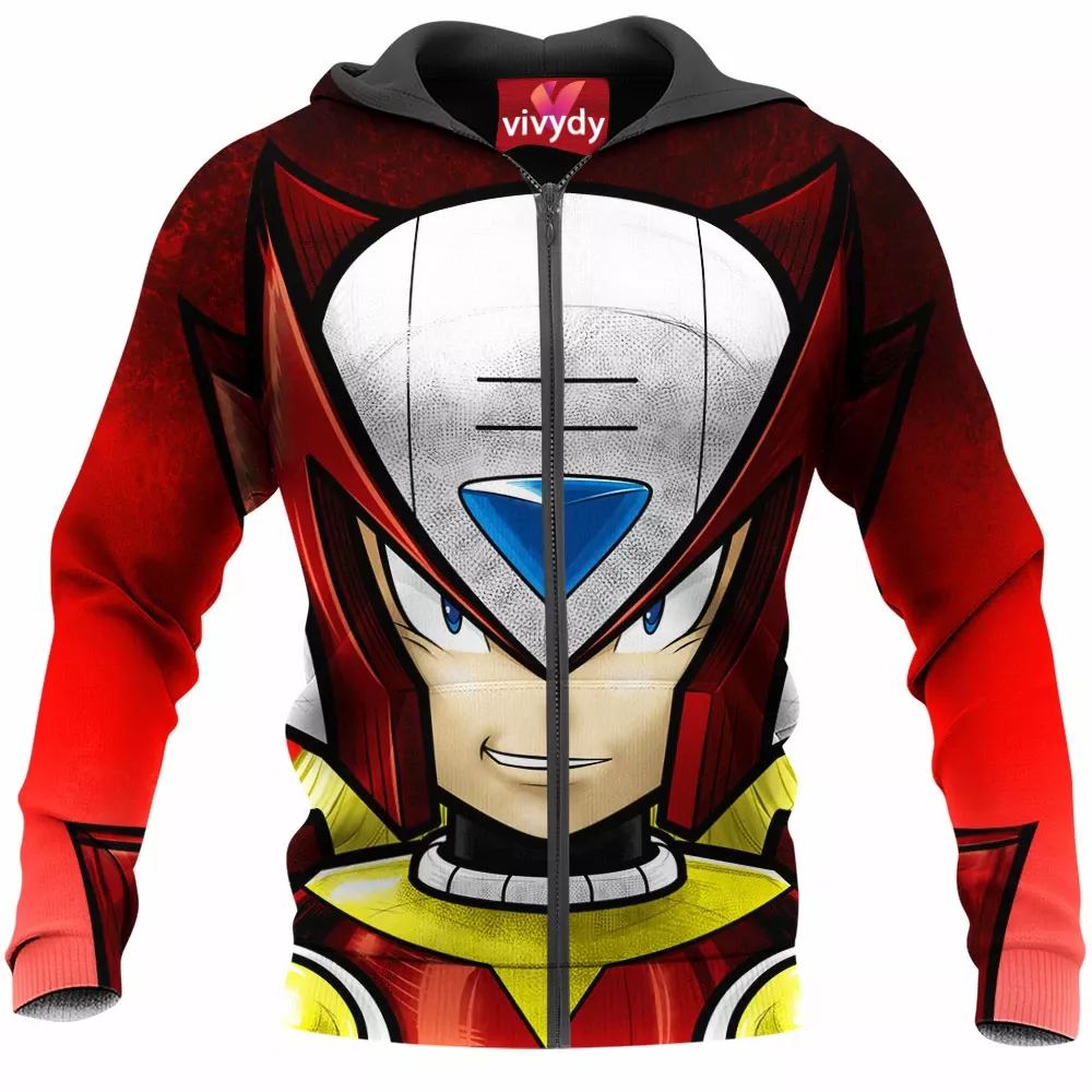 Mega Man Zero Zip Hoodie