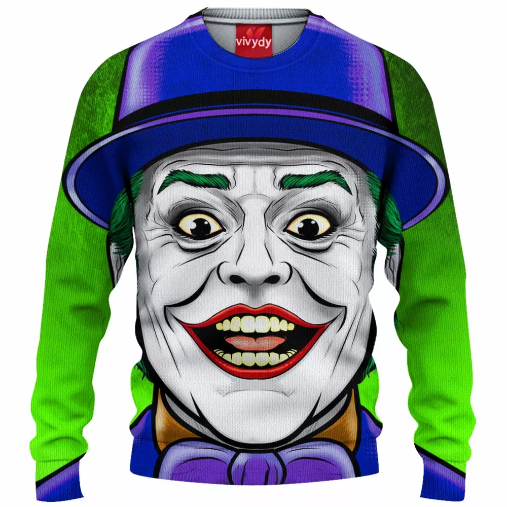 Jack Nicholson Joker Knitted Sweater