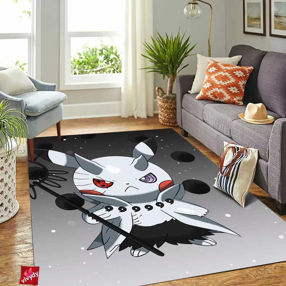 Pikachu Obito Rectangle Rug