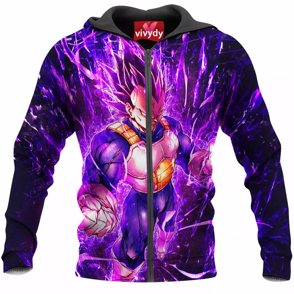 Vegeta Ultra Ego Zip Hoodie