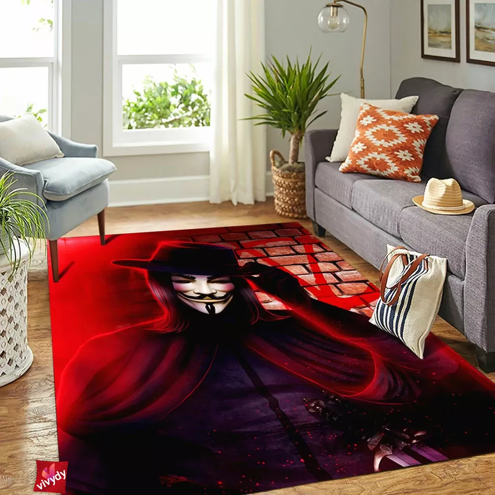 V For Vendetta Rectangle Rug