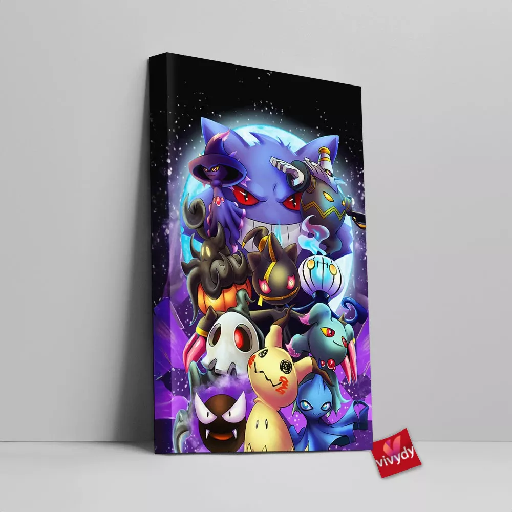 Ghost Pokemon Canvas Wall Art