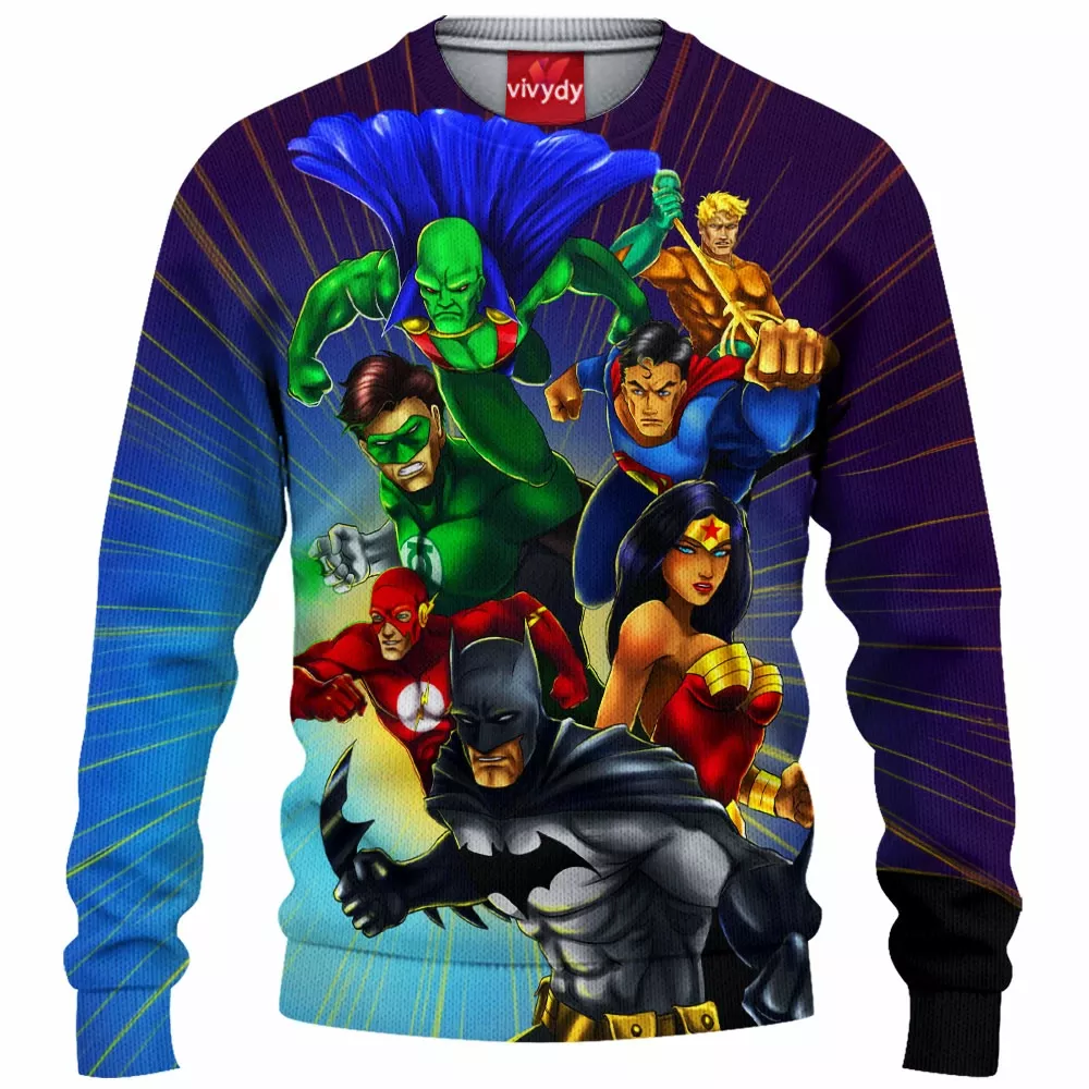 The Justice League Knitted Sweater