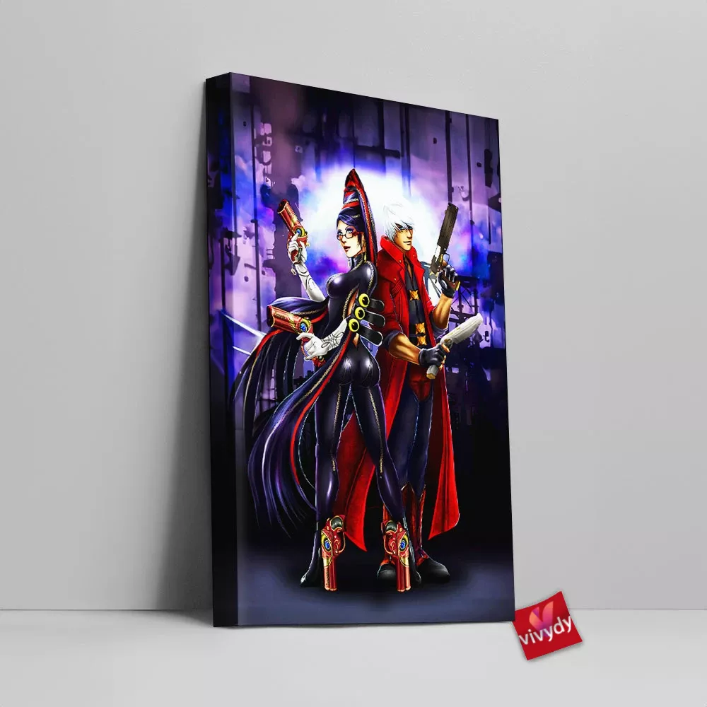 Bayonetta And Dante Canvas Wall Art