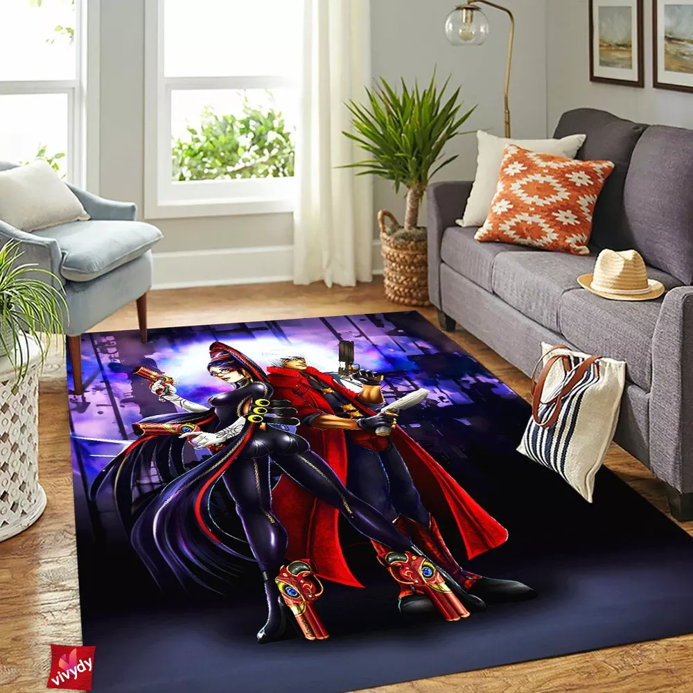 Bayonetta And Dante Rectangle Rug