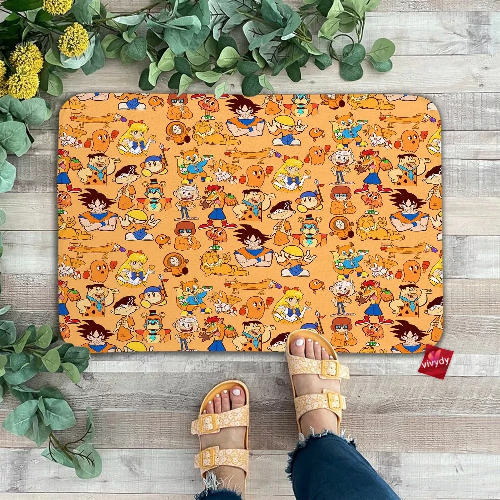 Orange Characters Doormat