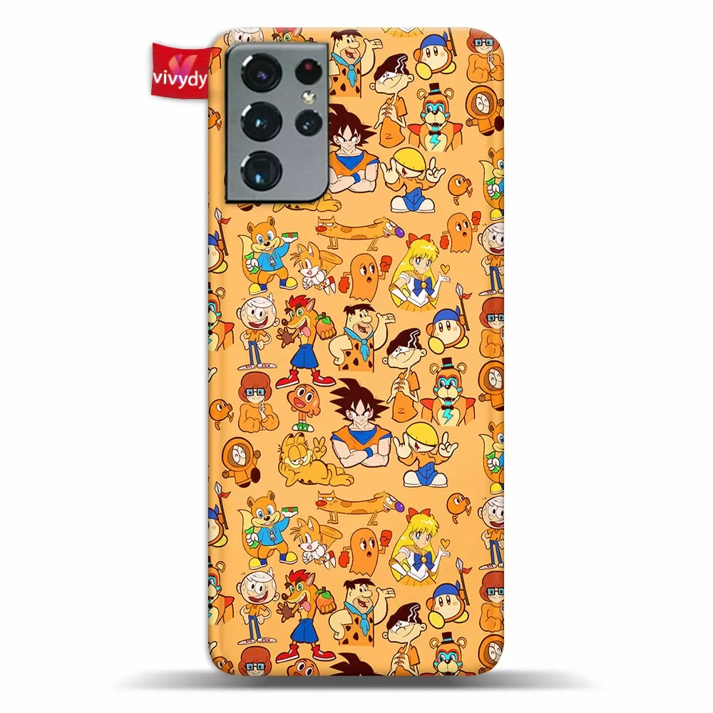 Orange Characters Phone Case Samsung