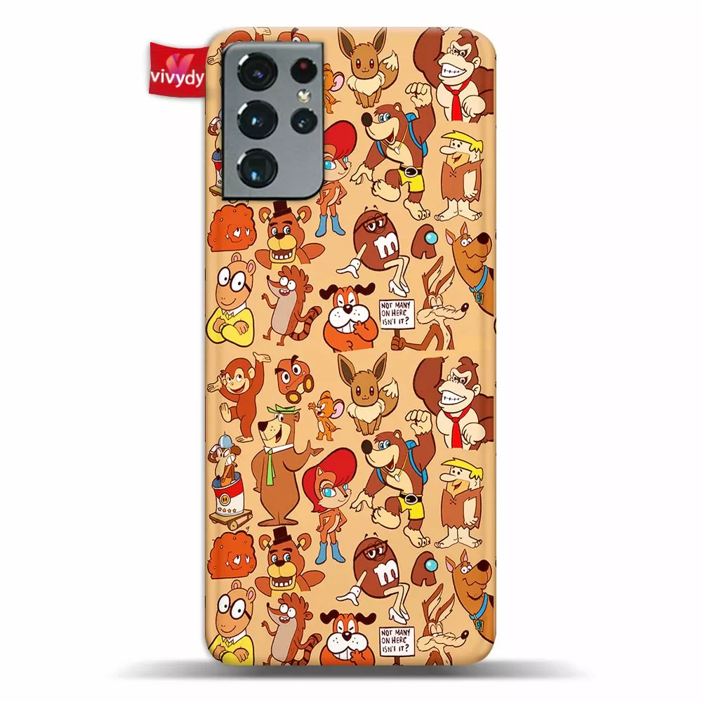 Brown Characters Phone Case Samsung