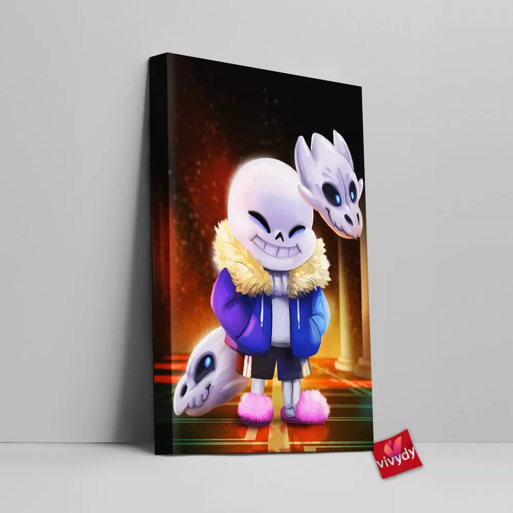 Sans From Undertale Canvas Wall Art