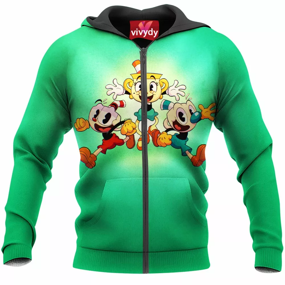 Cuphead Zip Hoodie