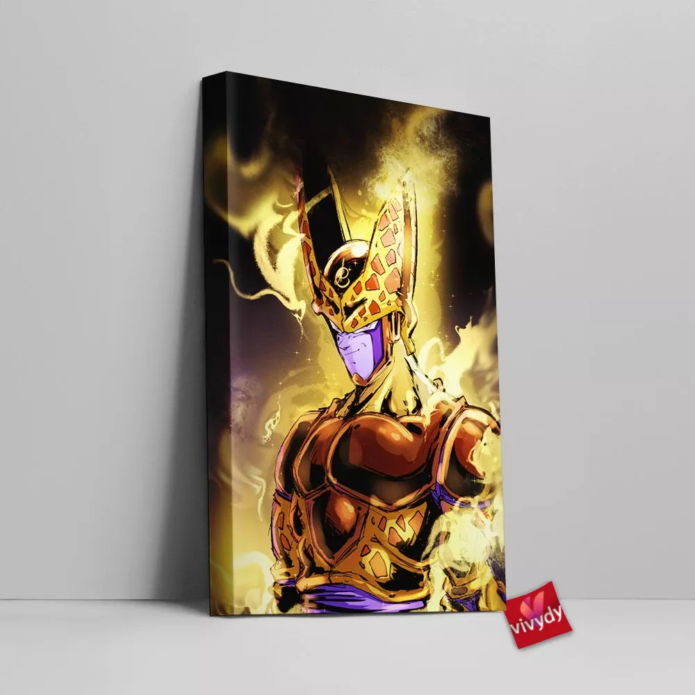 Golden Cell Canvas Wall Art