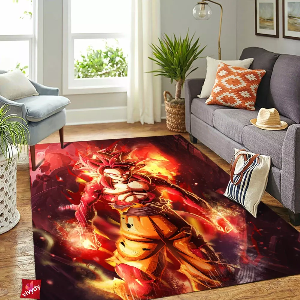 Son Goku Ssj4 Rectangle Rug