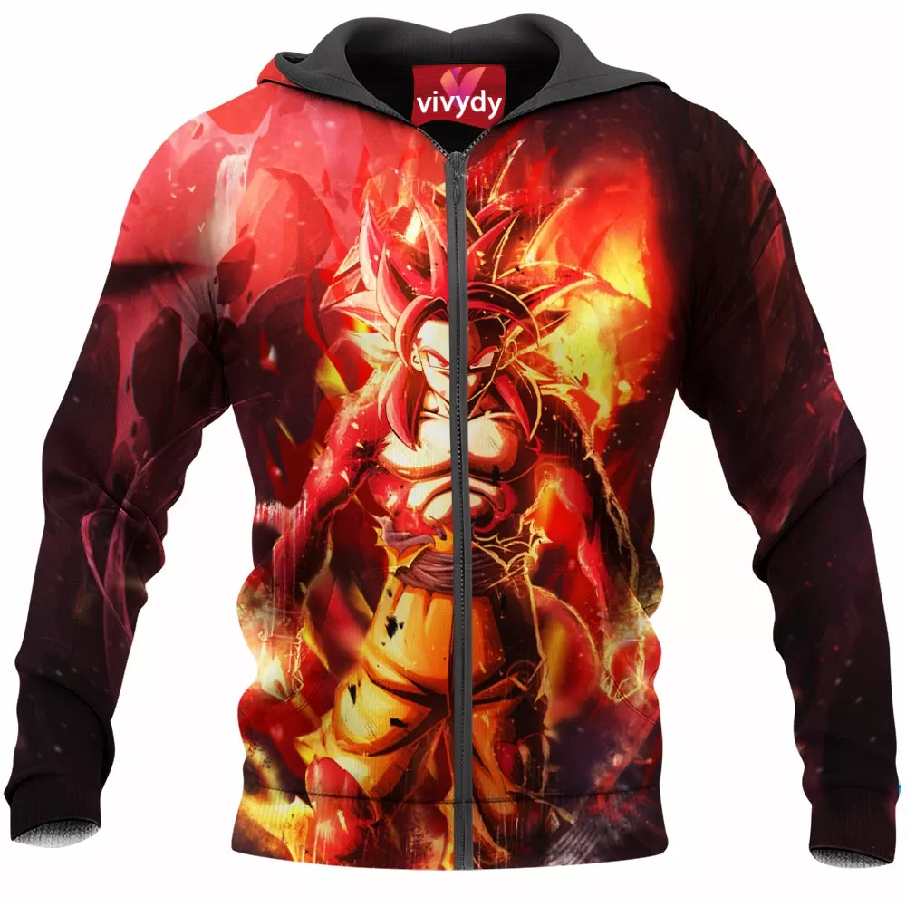 Son Goku Ssj4 Zip Hoodie