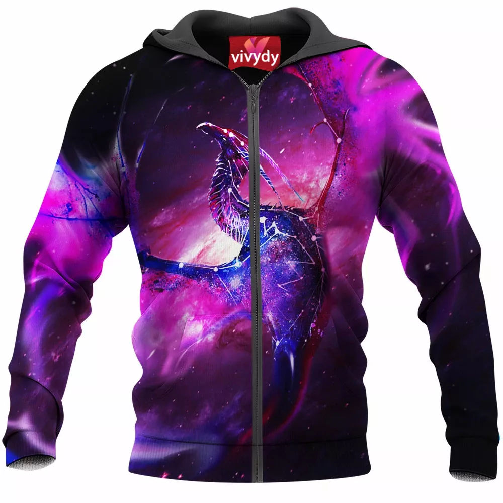 Galaxy Dragon Zip Hoodie