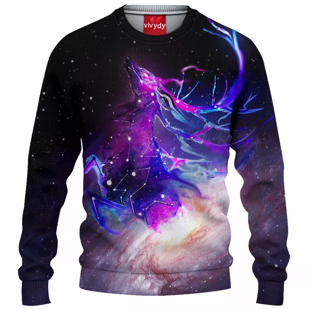 Galaxy Deer Knitted Sweater