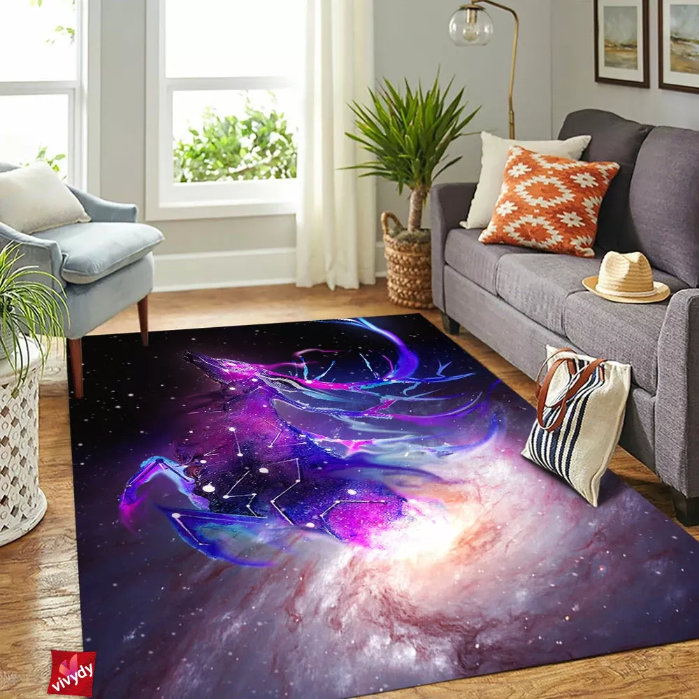 Galaxy Deer Rectangle Rug