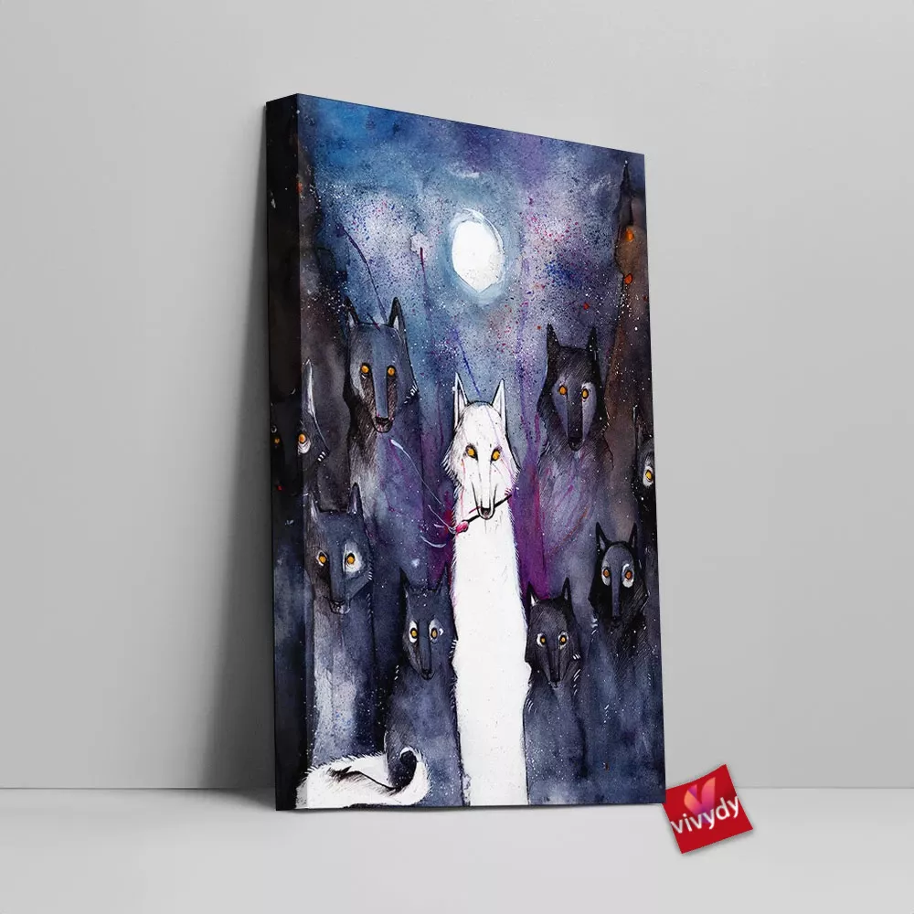 Alpha Wolf Canvas Wall Art