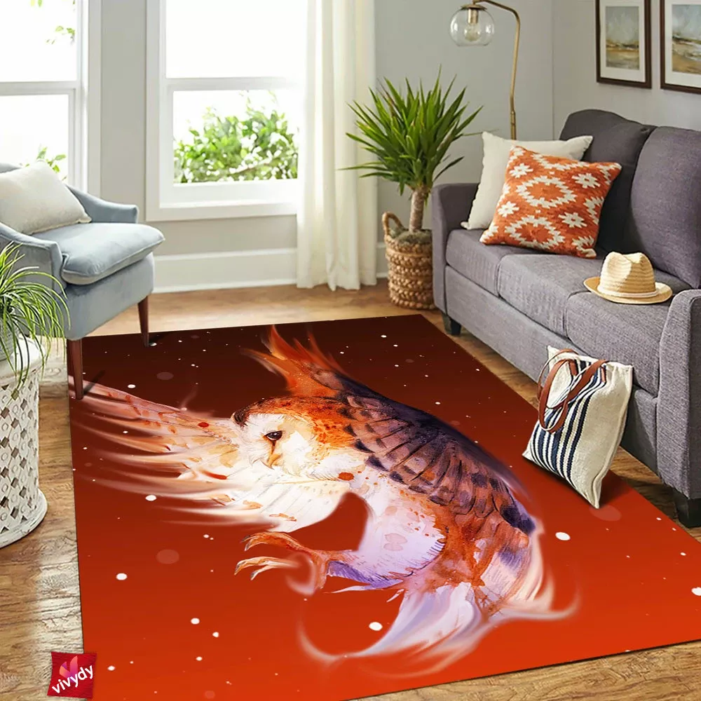 Barn Owl Rectangle Rug